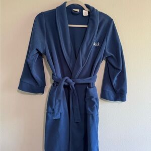 L.L. Bean Kids' Navy Fleece Robe - custom: Jack